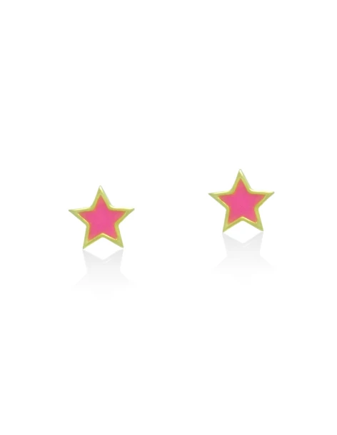 Boucles d'oreilles puces Étoile en argent 925 doré TISSI