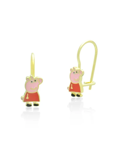 Cercei pentru copii PEPPA PIG® din argint 925 aurit