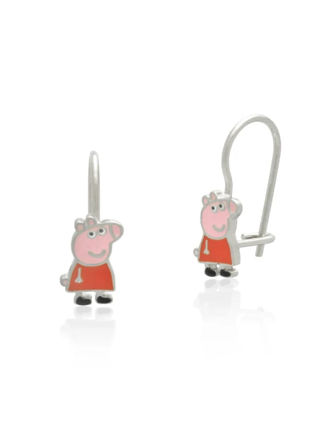 Boucles d'oreilles pour enfants PEPPA PIG® en argent 925