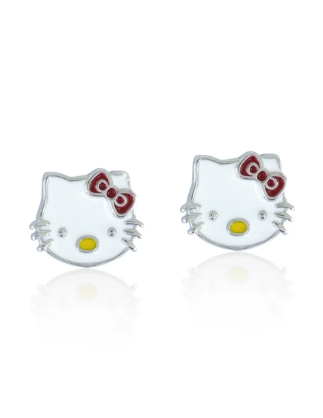 Boucles d'oreilles clous Hello Kitty en argent 925 MISIA