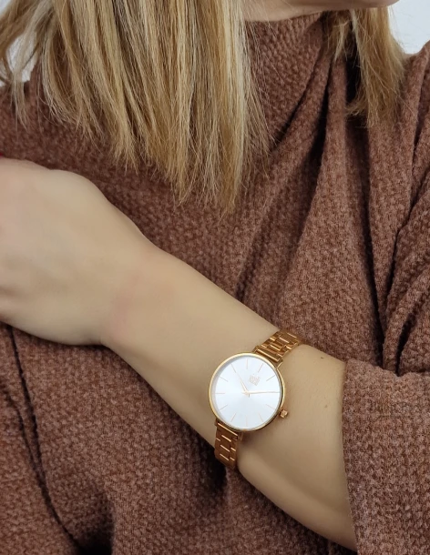 VISETTI Elixir PE-WSW353RI dameshorloge met roségoudkleurige stalen armband 2