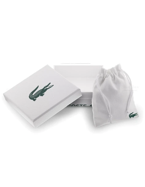 LACOSTE Κολιέ από ατσάλι ασημί 2040410 2