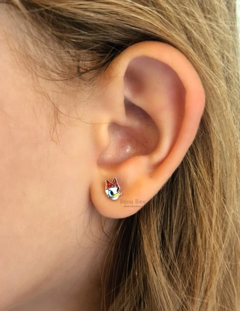 Clous d'oreilles pour enfants DAISY® en argent 925 doré 2