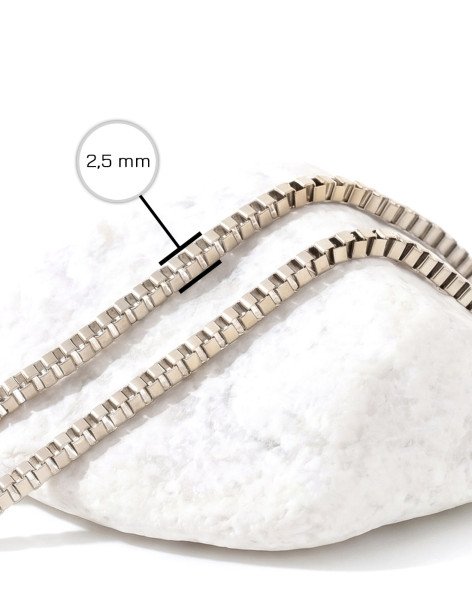 Boksarmbånd til mænd (venetiansk) - 2.5mm - længde efter... 2